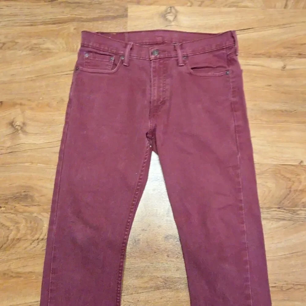 Levi's Mens Jeans Slim Fit Faded Burgundy Denim 32x32 Classic